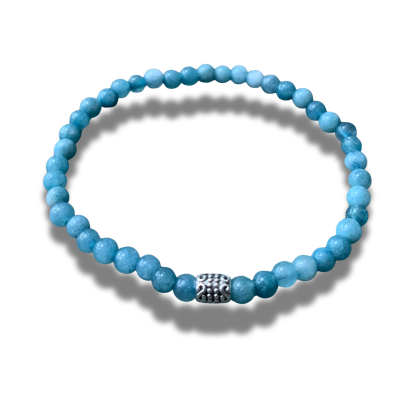 Armband Chalcedoon 4 mm 18,5 cm