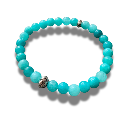 Armband Amazoniet 6 mm 18 cm