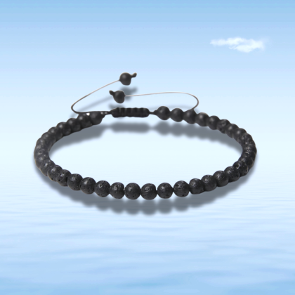 Lava armband 4 mm 17,5 cm