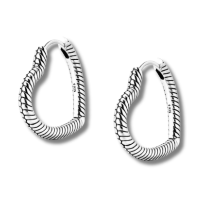 Oorhangers - 925 sterling zilver - buddha style - hart