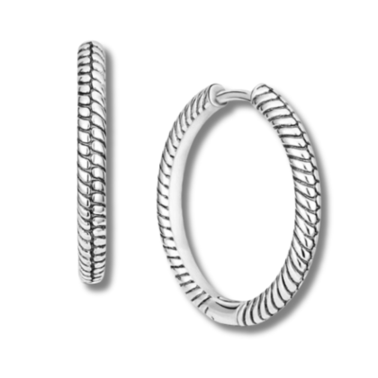 Oorhangers - 925 sterling zilver - buddha style - enkele ring