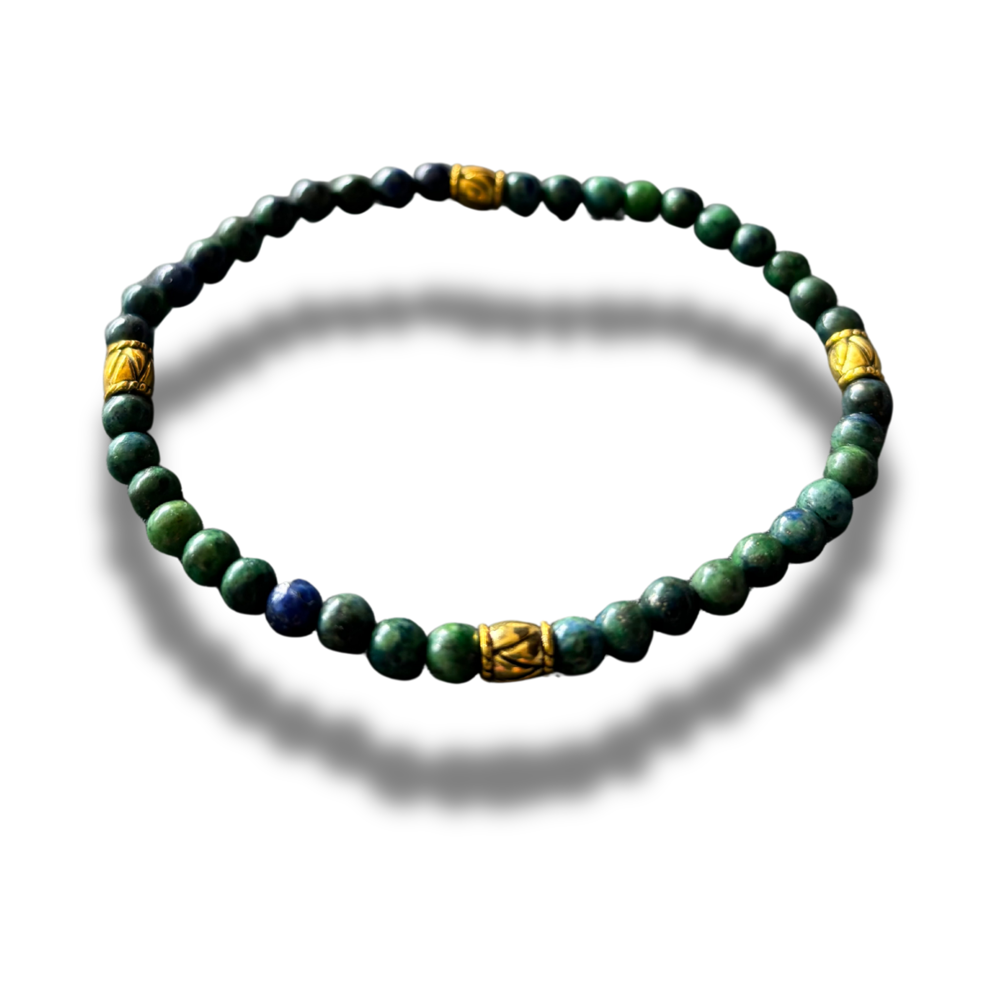 Armband - natuursteen - 4 mm - 19,5 cm - lapis lazuli